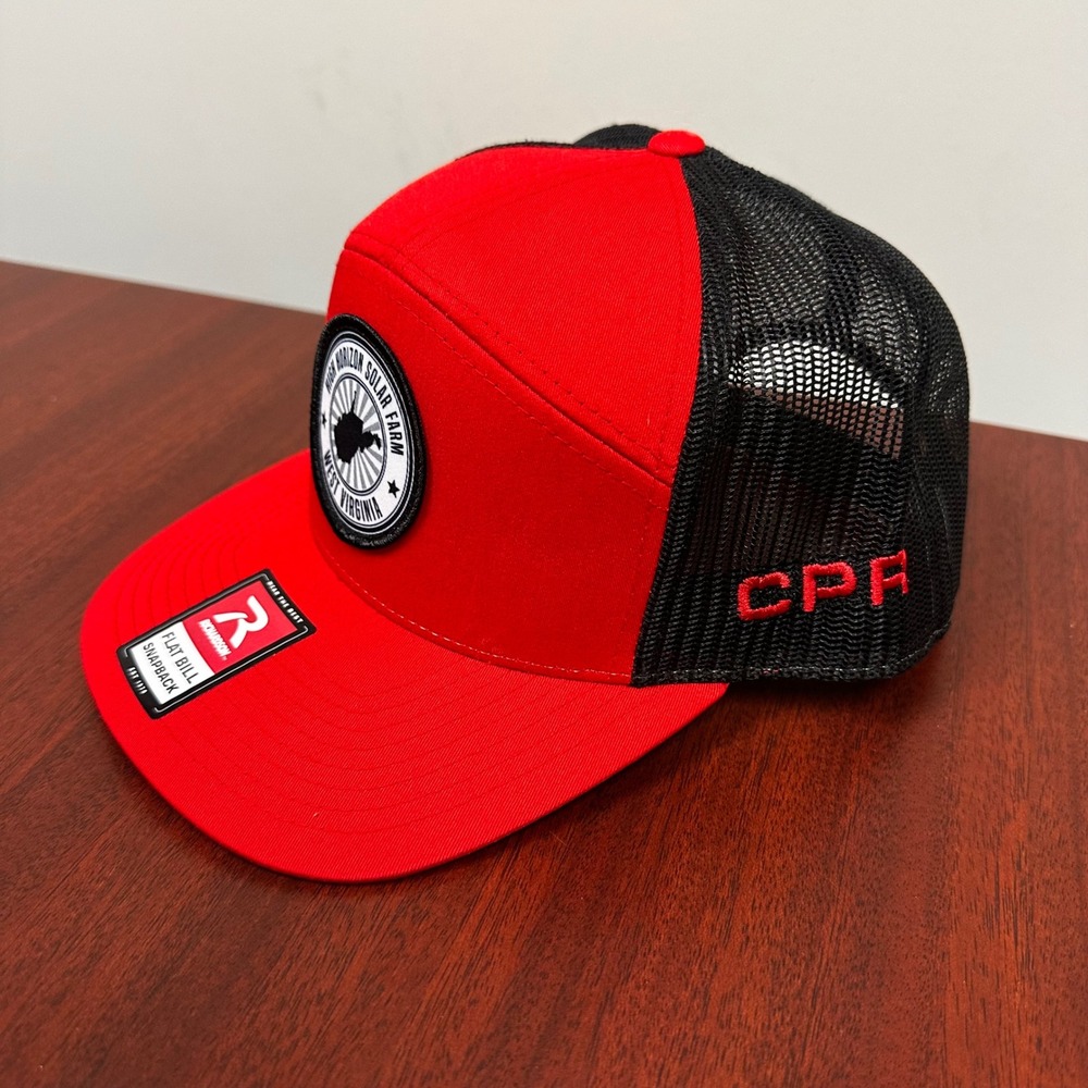High Horizon Solar Farm Richardson Flat Bill  Trucker Snapback Hat Cap NWOT